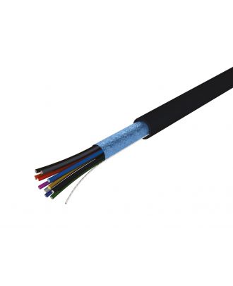 S2CEB - Câble telecommande - 4 x 0,22mm² - pvc noir - 100 m - prix au mètre