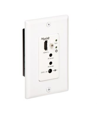 Emetteur Wallplate HDMI IR en HDBT sur Cat6 à 70 m (UHD-4K à 40 m)