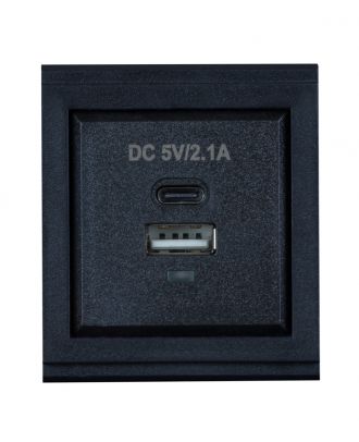 Muxlab - Module double changeur USB Type A&C 5VDC 2.1A