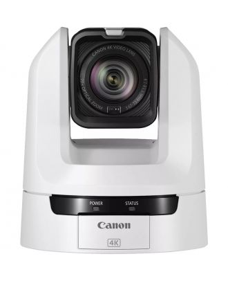 Canon - Caméra PTZ blanche. 4K UHD, Capteur CMOS 1/2,3p, Zoom x20