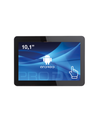 ProDVX - Écran tactile Android 11 GMS 10,1p 500cd, POE+/cadre LED/NFC