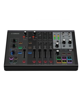 Yamaha - Console de mixage 8 canaux (2 mono, 3 stéréo) - Noire