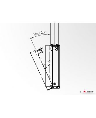 Support plafond truss pour double écrans jusqu'à 65p, poids max 60 kg