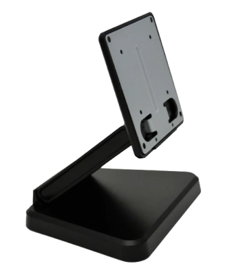 Mimo - Support de moniteur Vesa 75/100 mm, support inclinable, trous de montage pré-percés, noir, pour écrans jusqu'à 10p