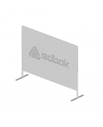 Ecran de protection sur base autoportante et Plexiglas Edbak 50x75