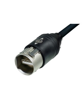 Câble USB 5m monté avec 2 fiches étanches NAUSB-W Neutrik NKUSB-5