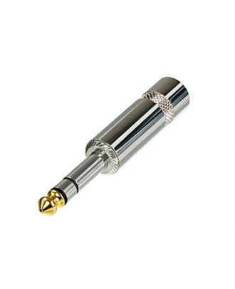 Neutrik - Jack 6,35 métal stereo pour cable 6mm tip en or - HA/100