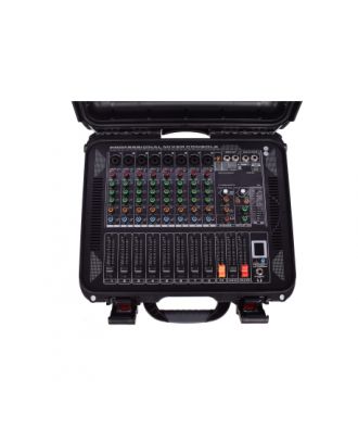 Table de mixage amplifiée 2 x 160W - 8 entrées 8 monos Bluetooth