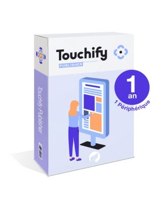 Touchify Publisher - 1 écran - 1 an